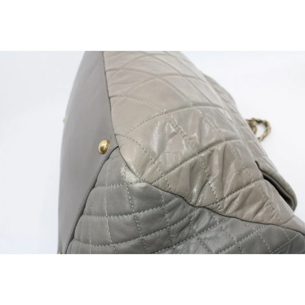 CHANEL Glazed Crinkled Mademoiselle Reissue East West Flap Trapeze 2.55 2011